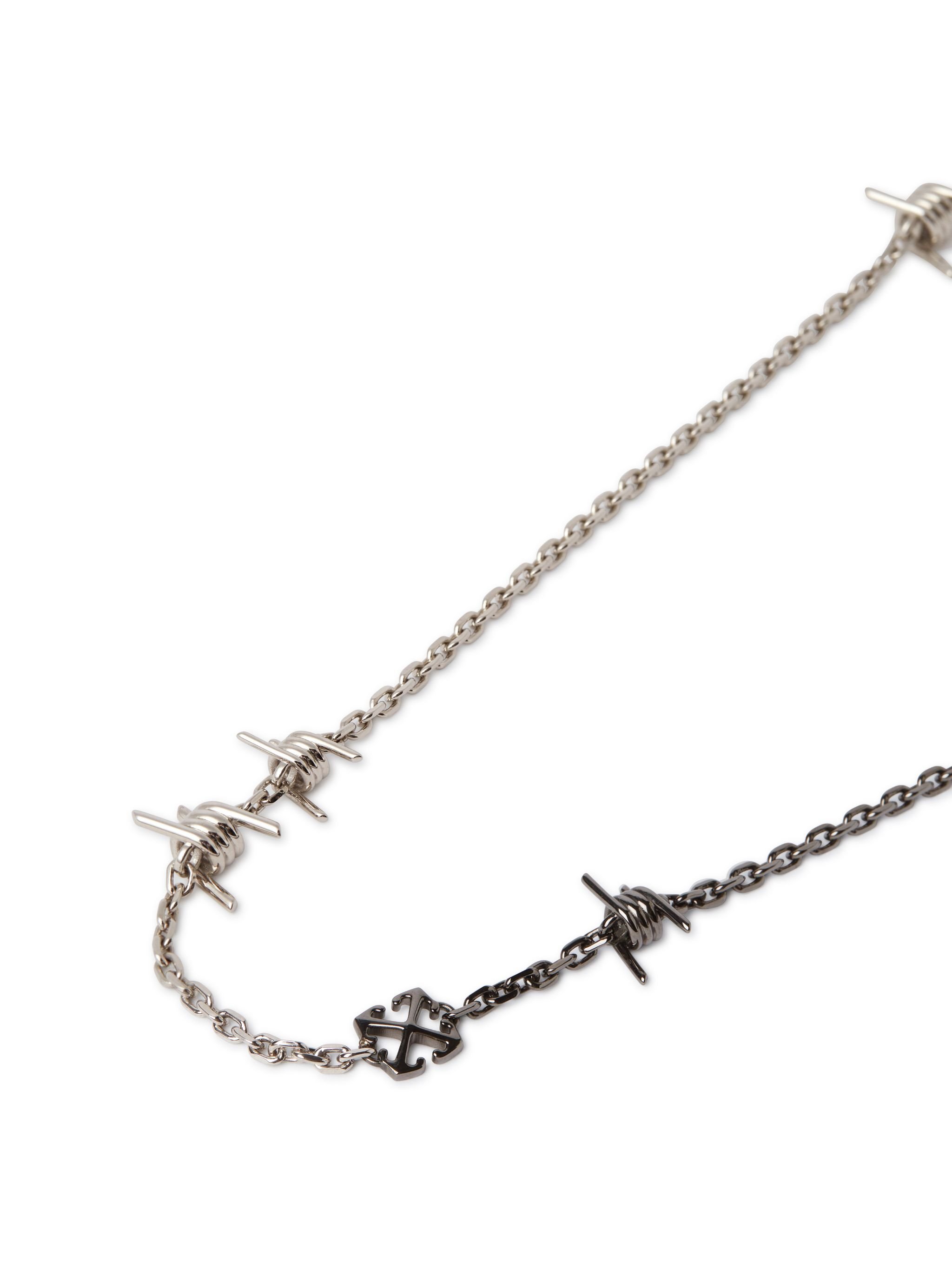 OFF WHITE Draht Kette SILBER OMOB15OS25MET001