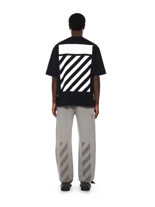 Laundry Diagonal Cargo Sweatpants OFF WHITE Laundry Diagonal Cargo Sweatpants DEGRADÉ BLACK - DEGRADÉ BLACK OMCH059F25FLE003