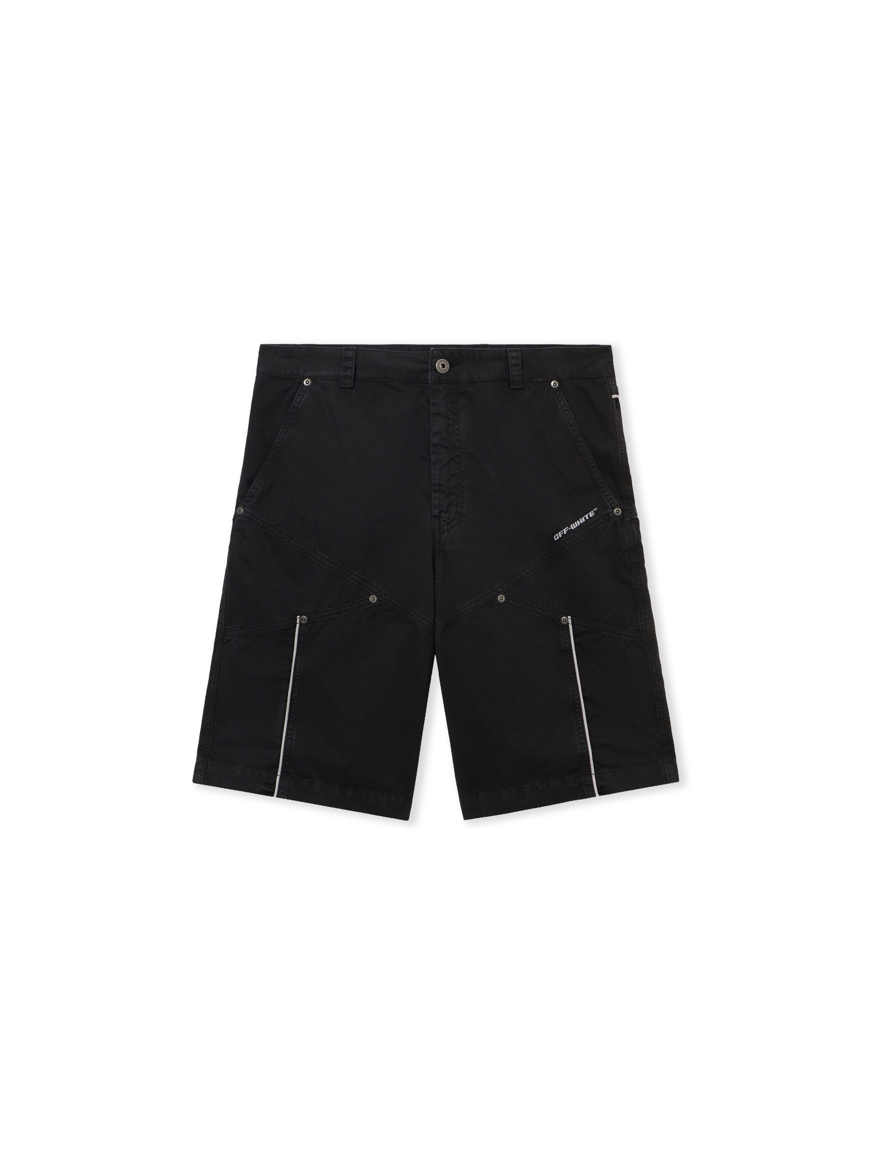 OFF WHITE Owr Gd Gab Milit Relax Shorts BLACK 44XCS006S26F001