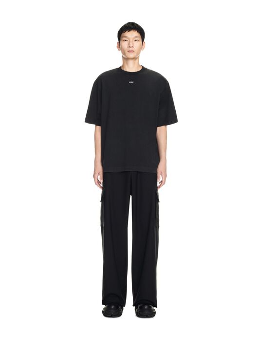 OFF WHITE BW S.MATTHEW SKATE S/S TEE BLACK OMAA120C99JER006