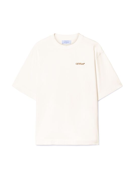 OFF WHITE White Tape Arrow T-Shirt WHITE OMAA120S25JER00D