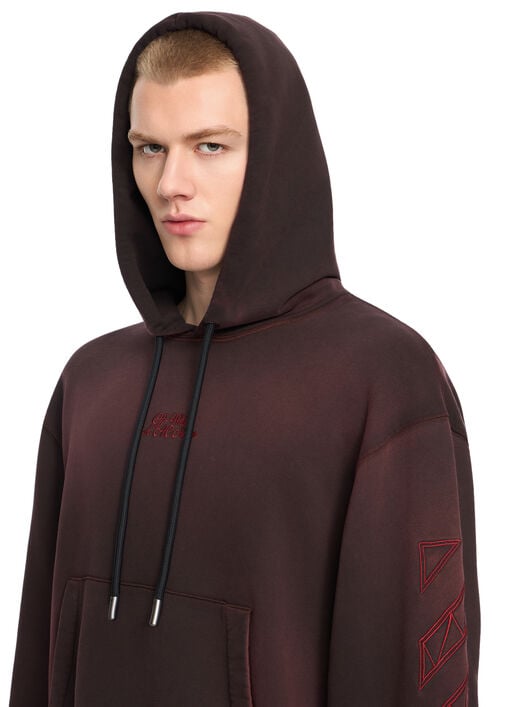 OFF WHITE Off-White™ c/o AC Milan Hoodie BLACK RED 44MBB12NG25F002