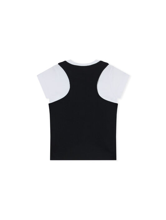 Off Stamp Double Layer Rib Top OFF WHITE Off Stamp Double Layer Rib Top BLACK 44GAA01FF26J001