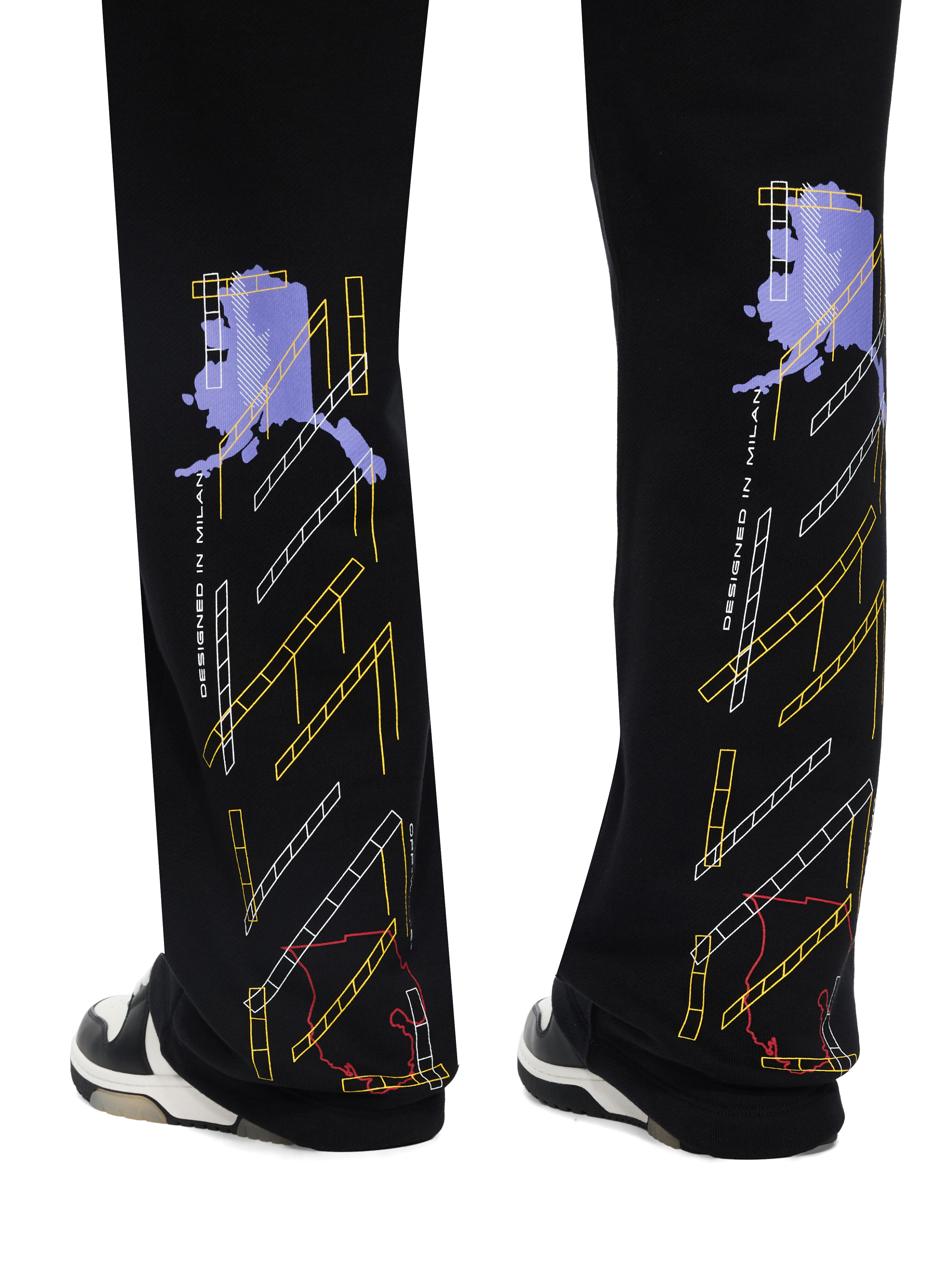 Archigeography Arrow Sweatpants OFF WHITE Archigeography Arrow Sweatpants BLACK 44MCH05AF26F004