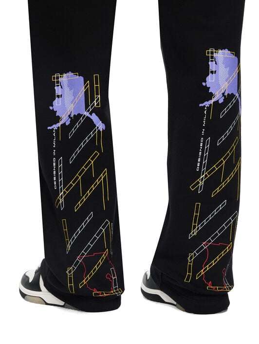 Archigeography Arrow Sweatpants OFF WHITE Archigeography Arrow Sweatpants BLACK 44MCH05AF26F004