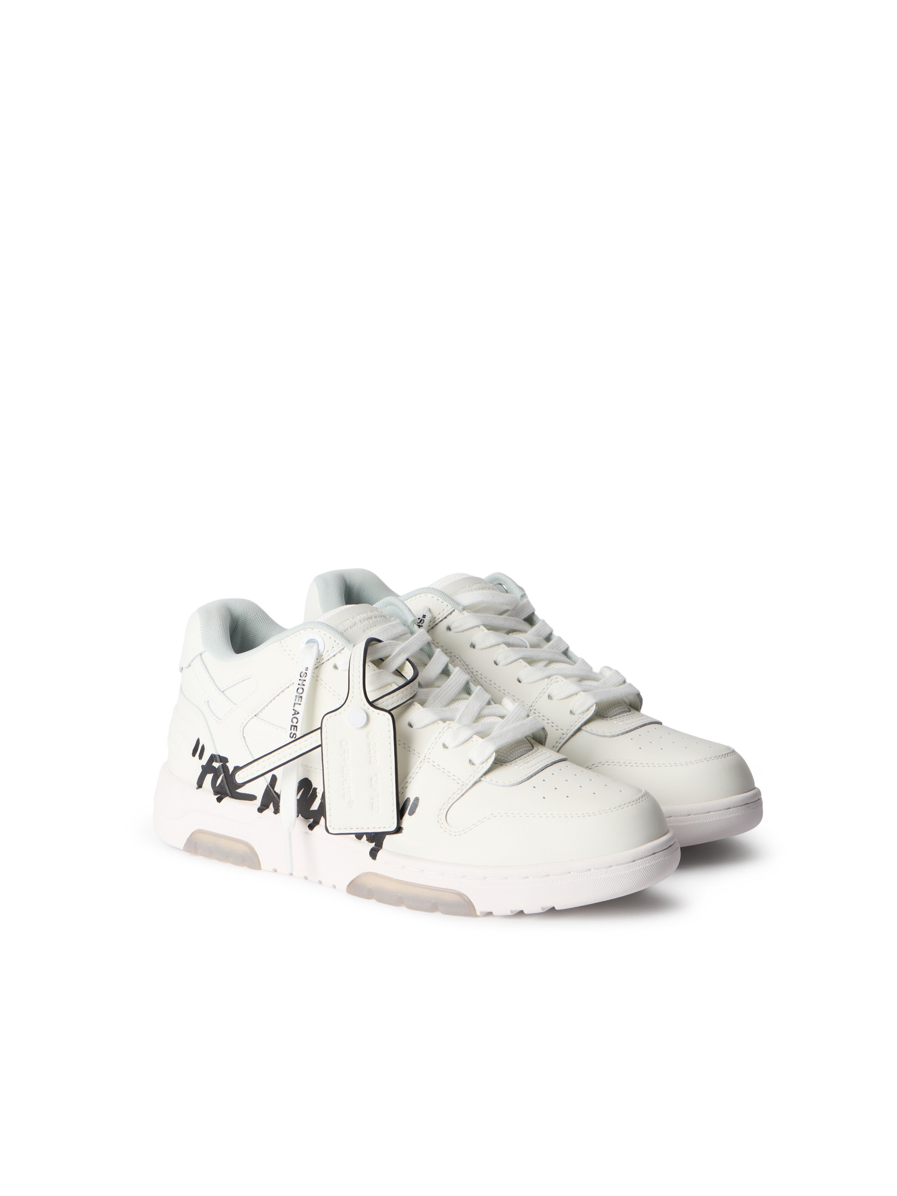 OFF WHITE Out Of Office For Walking Sneakers WHITE - BLACK OMIA189C99LEA01A