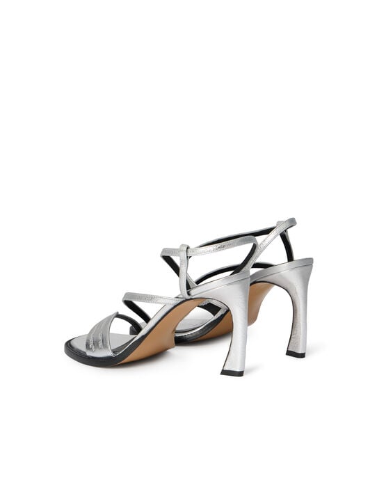 Zip Tie Loop Sandals OFF WHITE Zip Tie Loop Sandals SILVER - SILVER OWIH003F25LEA001