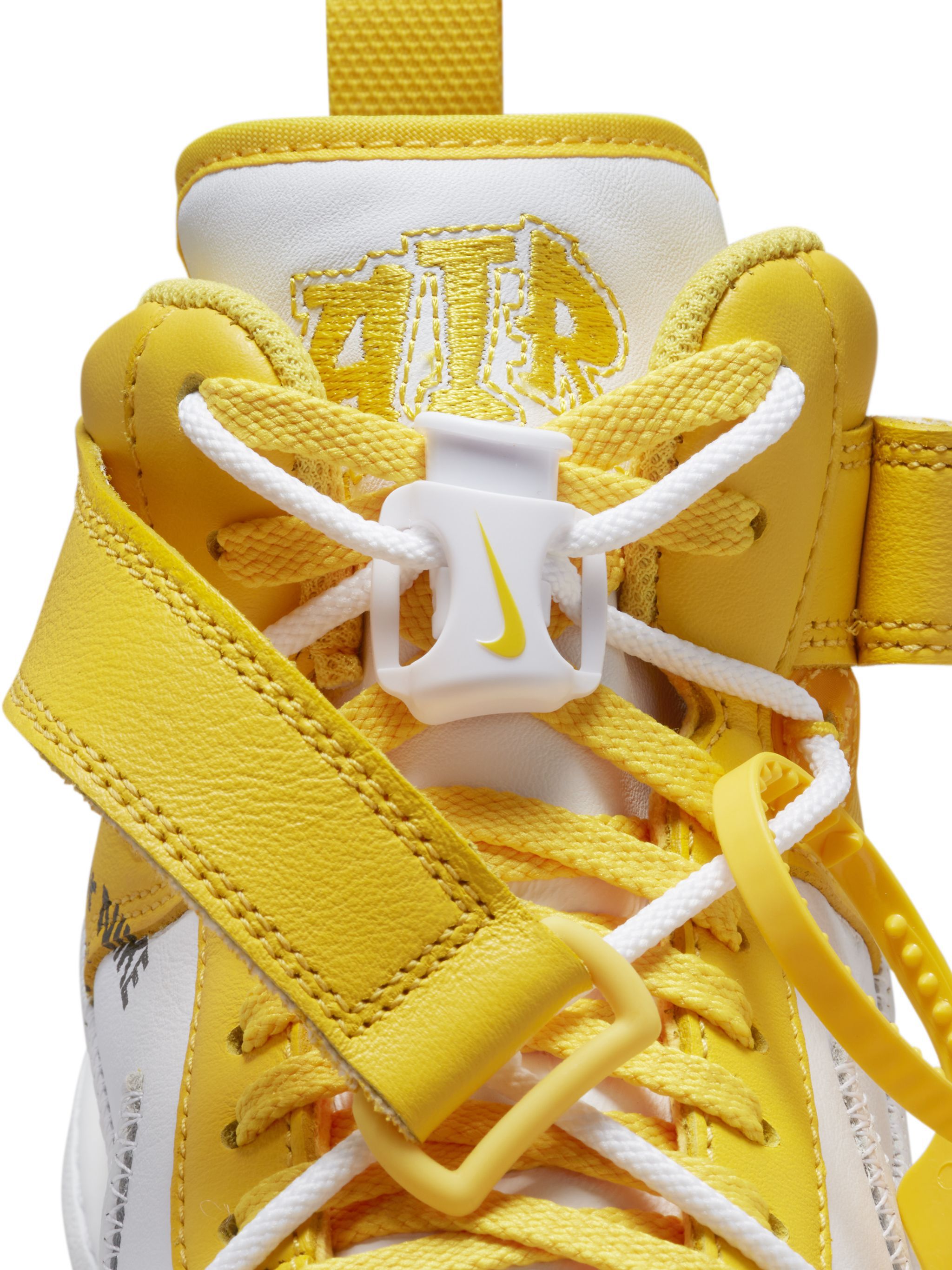 OFF WHITE Sneakers Nike AF1 Mid Varsity Maize c/o Off-White™️ Weiß/Gelb GELB OMIA294G23LEA001