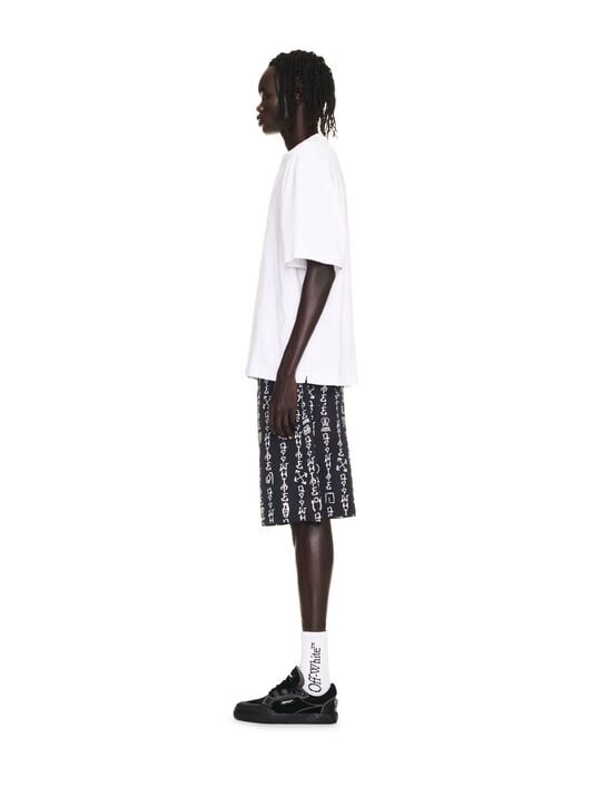 College Skate S/S Tee OFF WHITE College Skate S/S Tee WHITE OMAA120F24JER00M