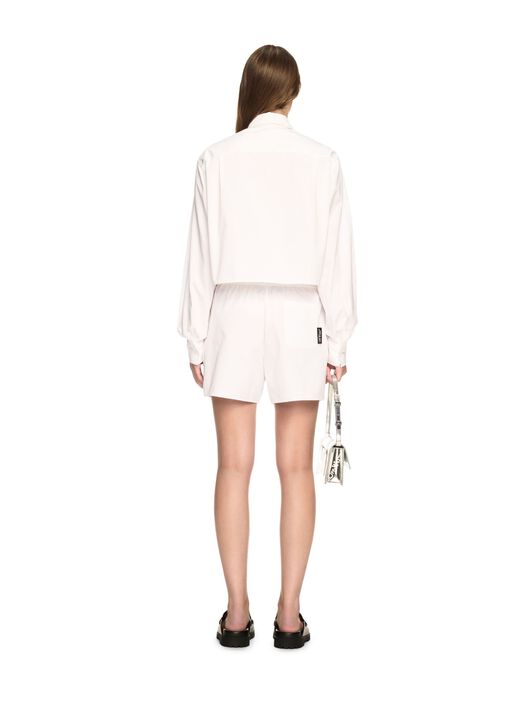 OFF WHITE White Poplin Shorts WHITE OWCB05DS25FAB001