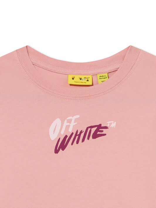 OFF WHITE Arrow Writings T-Shirt BLUSH 44GAA001F26J00A