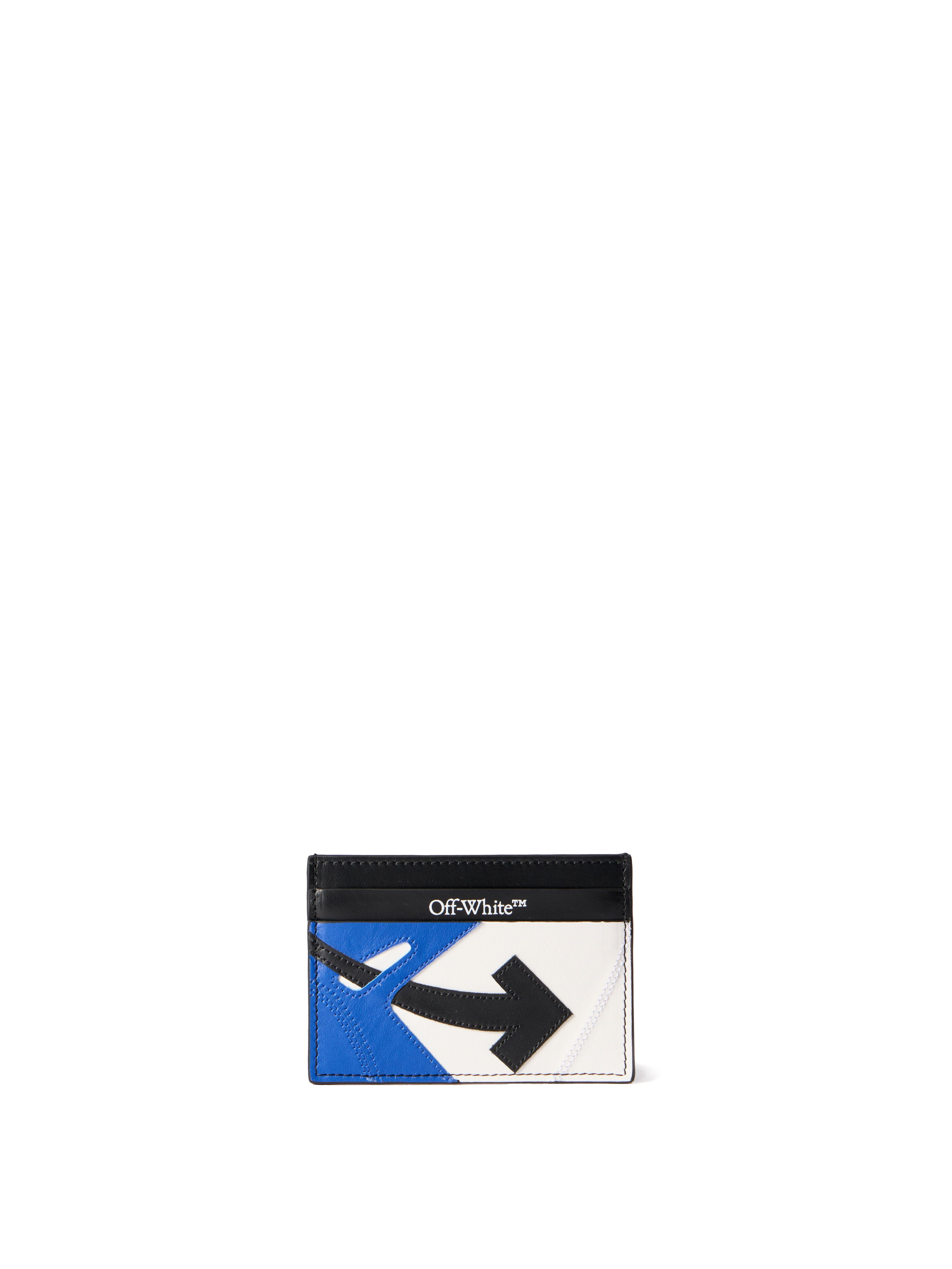 OFF WHITE Out Of Office Sneaker Card Case BLACK - NAVY BLUE OMND099F25LEA001