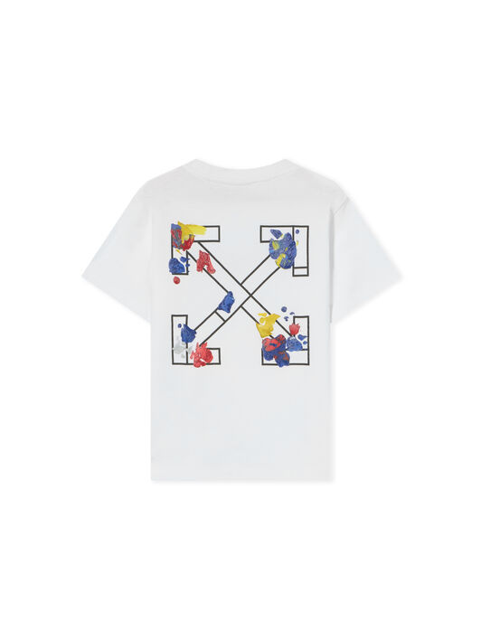 Paint Splash Short Sleeve T-Shirt OFF WHITE Paint Splash Short Sleeve T-Shirt WHITE 44BAA002F26J009