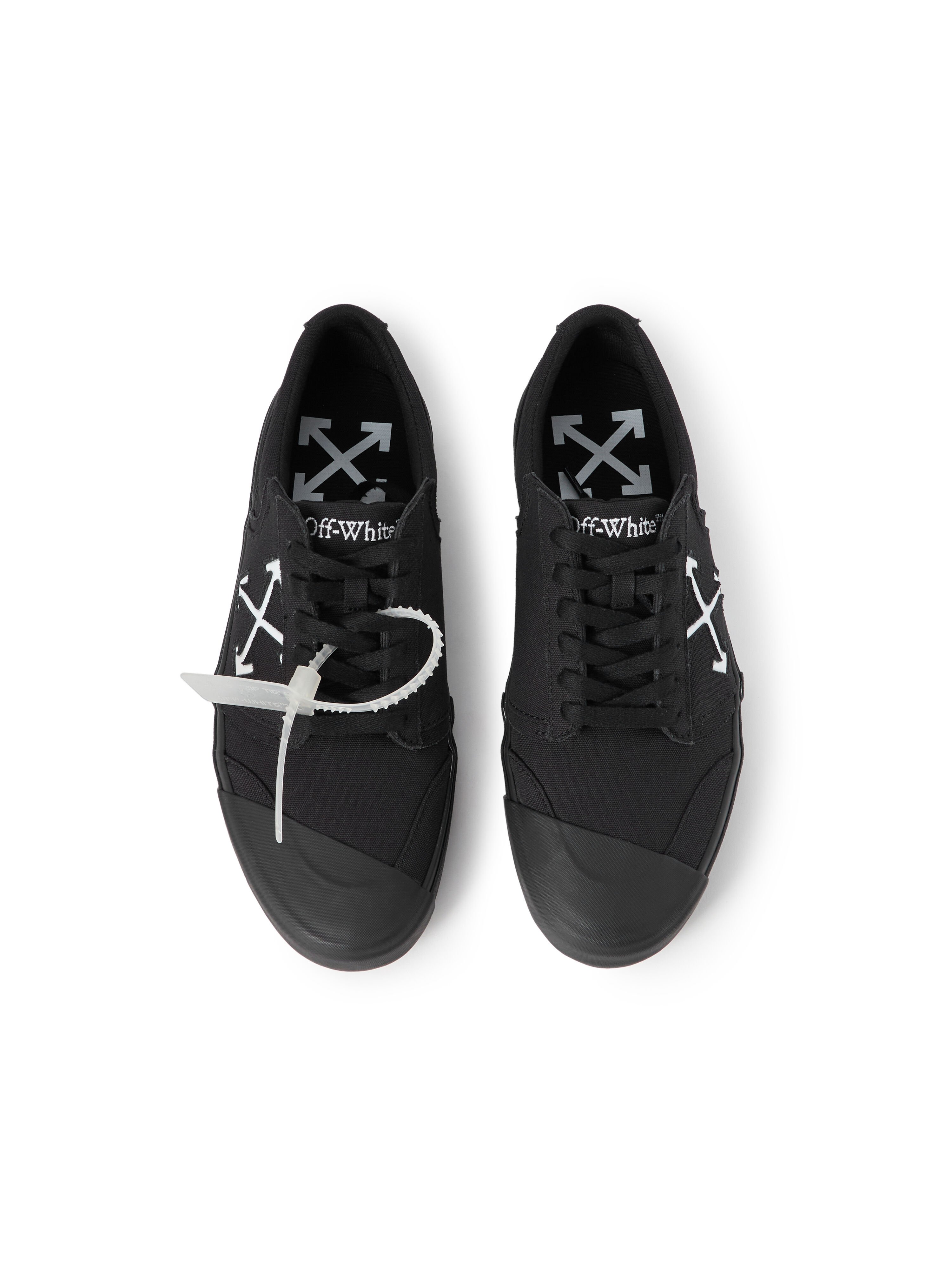 OFF WHITE Vulcanized Undercut Sneakers BLACK - WHITE OWIA28HF25FAB001