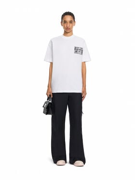 Embroidered Paisley Logo T-Shirt OFF WHITE Embroidered Paisley Logo T-Shirt White-White 2FA00556T