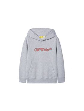 OFF WHITE Big Bookish Hoodie BLUE OBBA001S25FLE007