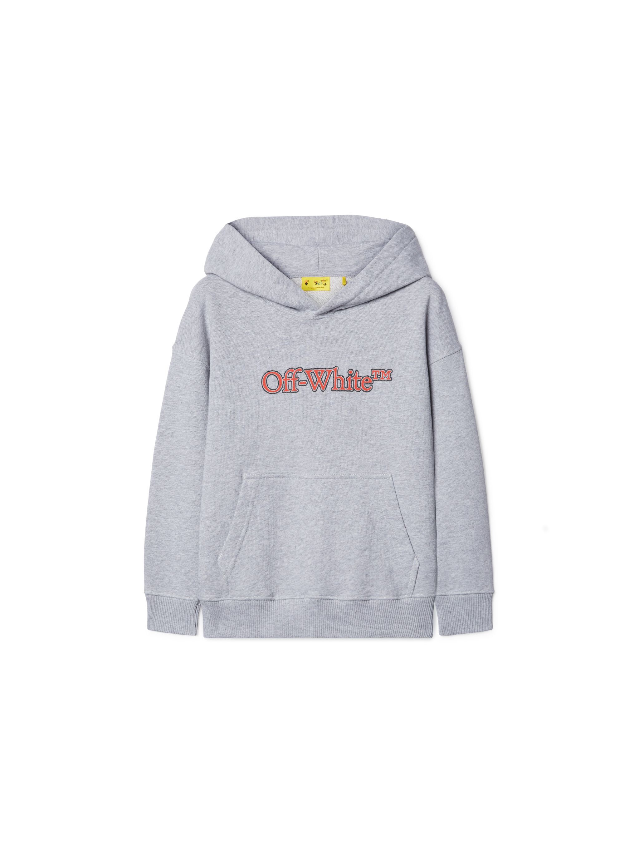 OFF WHITE Big Bookish Hoodie GREY OBBB001S25FLE001