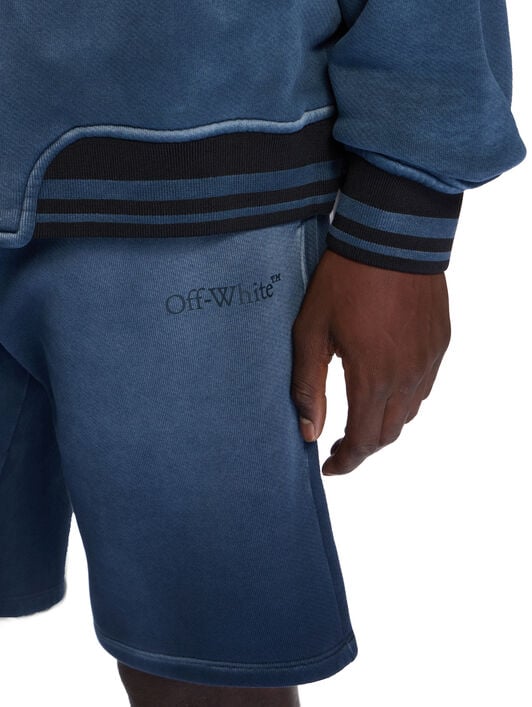 Laundry Diag Sweatshorts OFF WHITE Laundry Diag Sweatshorts VINTAGE DARK SAPPHIRE - VINTAGE DARK SAP OMCI013F25FLE009