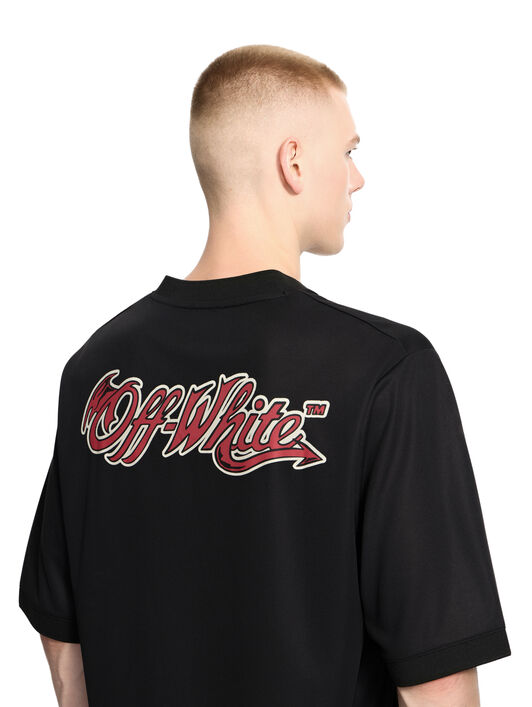 OFF WHITE Off-White™ c/o AC Milan Tech T-Shirt BLACK RED 44MAA16QG25F001