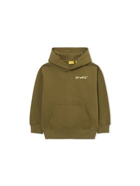 OFF WHITE Arrow Sketch Hoodie MARTINI OLIVE 44BBB001S26F004