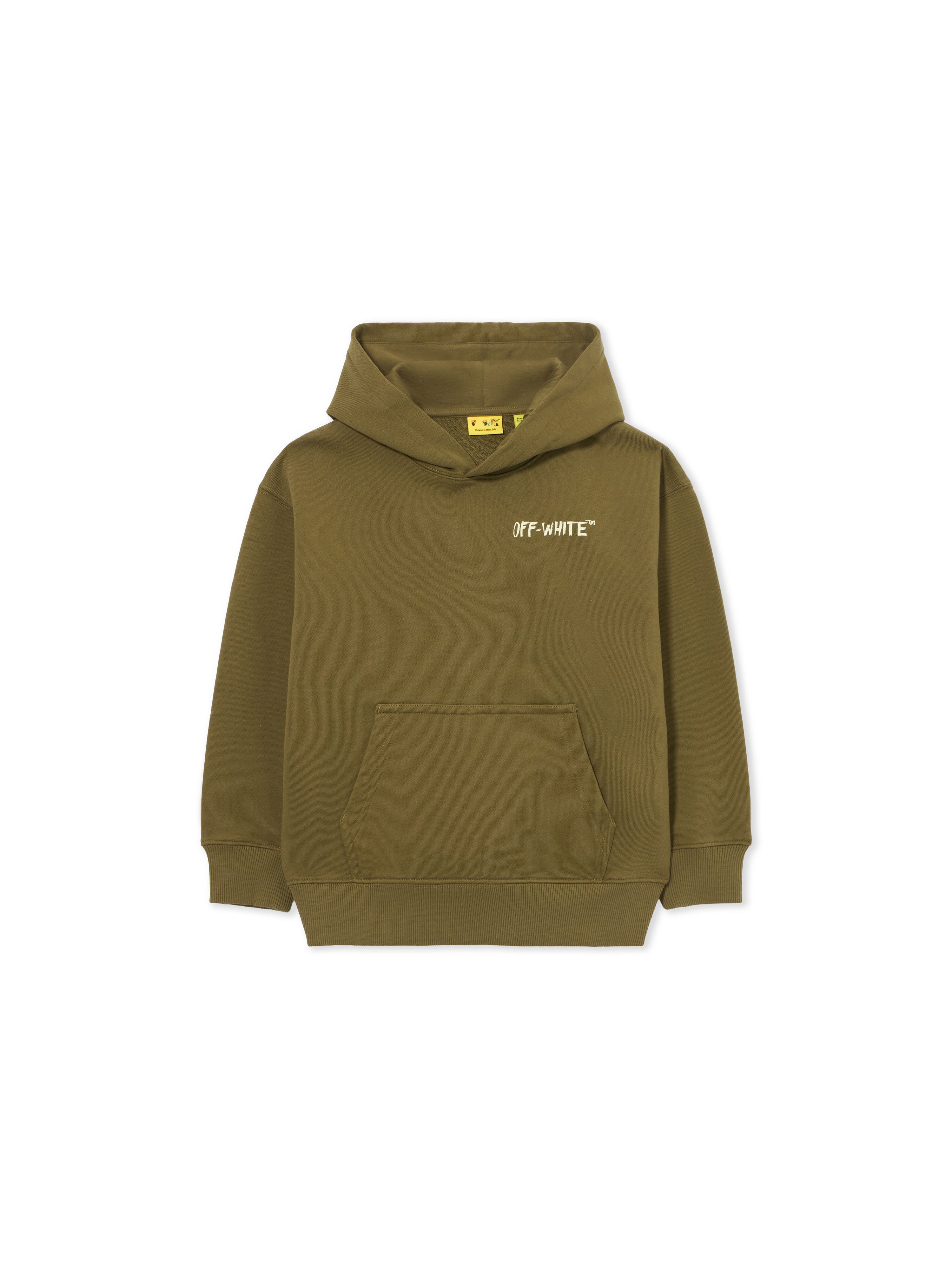 OFF WHITE Arrow Sketch Hoodie MARTINI OLIVE 44BBB001S26F004