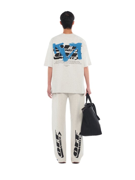 Half Arrow Sweatpants OFF WHITE Half Arrow Sweatpants GREY MELANGE 44MCH05AF26F003
