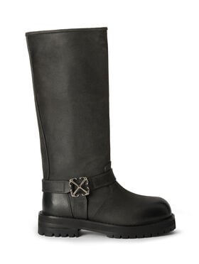 OFF WHITE Off Track High Boots Black OWIE04MF25LEA002