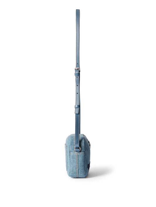 Jitney Camera Denim Bag OFF WHITE Jitney Camera Denim Bag DIRTY BLUE - BLUE OWNN18JF25DEN001