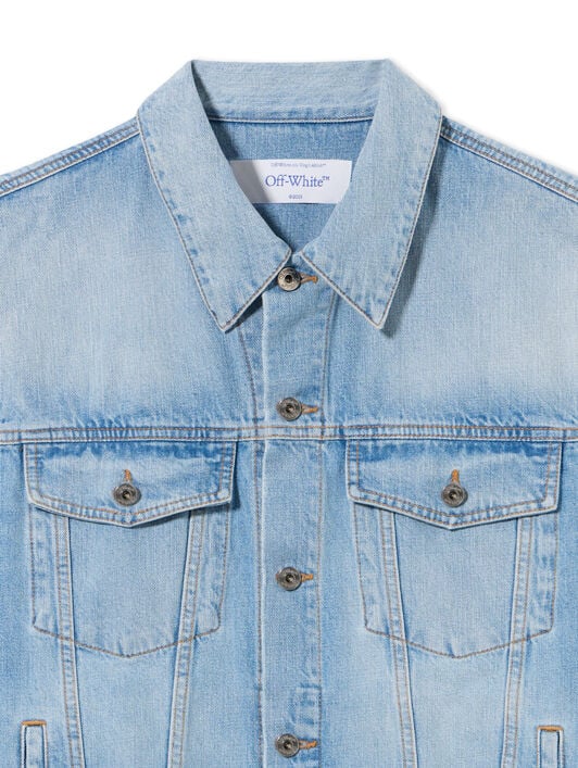 OFF WHITE Fresco Diag Arr Den Skate Jkt NAVY BLUE - NO COLOR OMYE09BS25DEN002