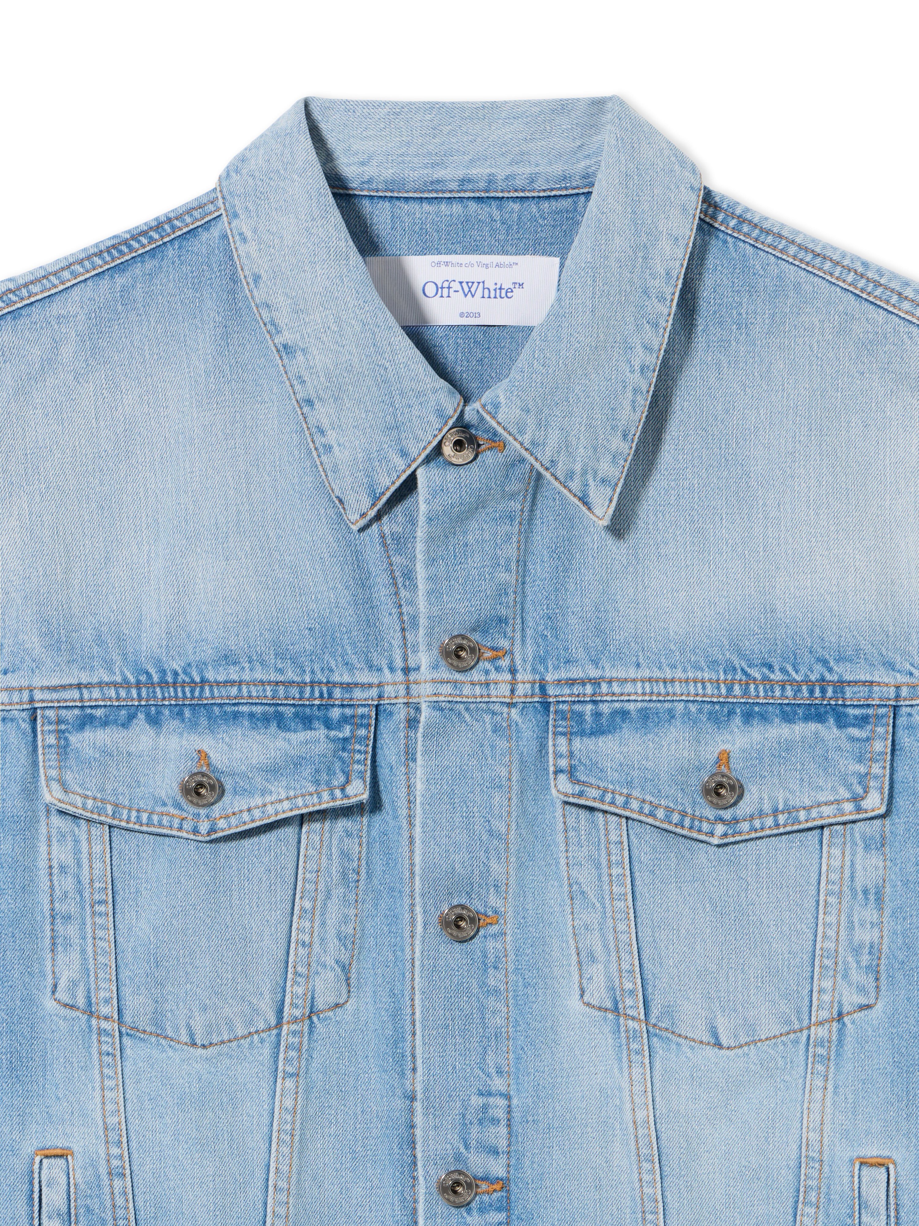 OFF WHITE Fresco Diag Arr Den Skate Jkt NAVY BLUE - NO COLOR OMYE09BS25DEN002