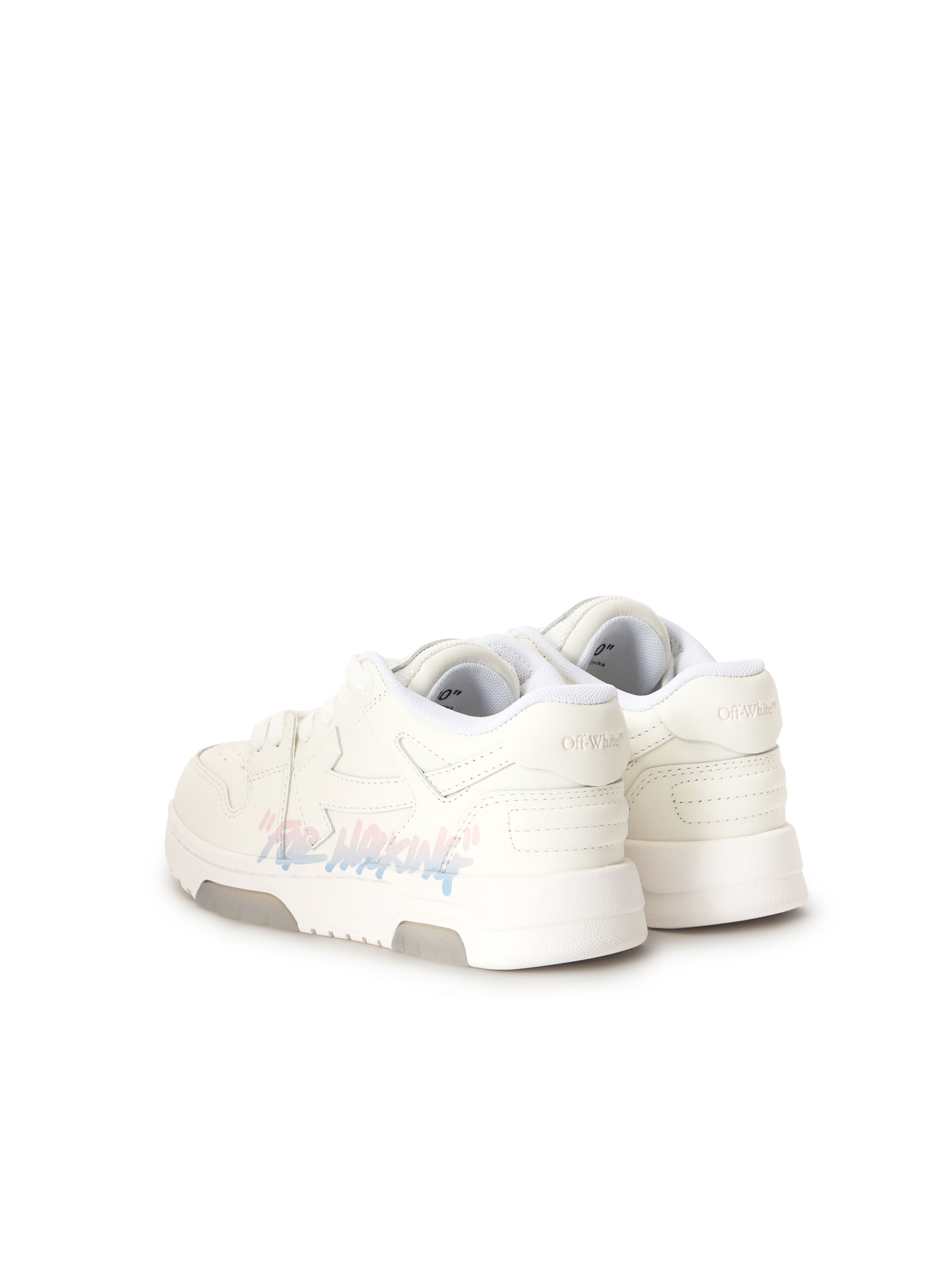 OFF WHITE Out Of Office "For Walking" Sneakers WHITE - LIGHT BLUE OGIA007S26LEA002