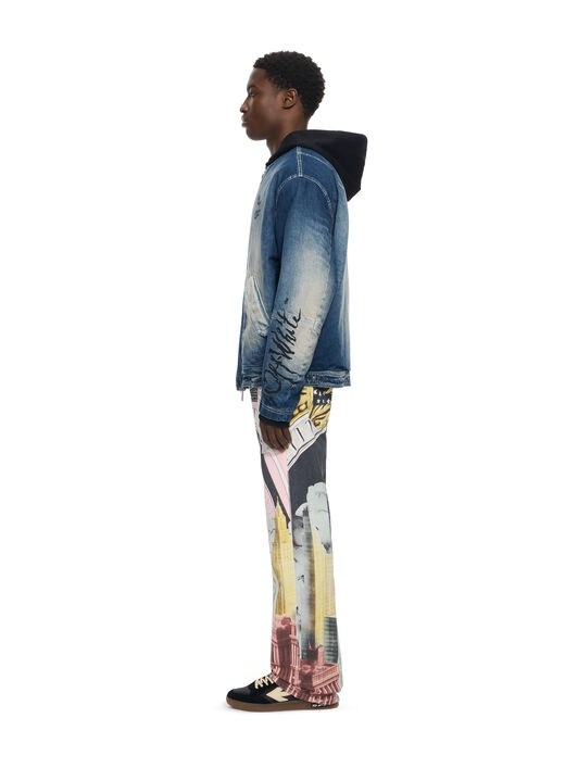 OFF WHITE Cherry Jers Hoodie Den Jkt HIGHLIGHTED MEDIUM 44MYE09MS26D001