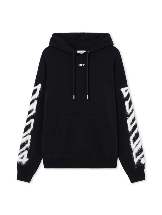 OFF WHITE Spray Can Arrow Skate Hoodie BLACK 44MBB085F5001