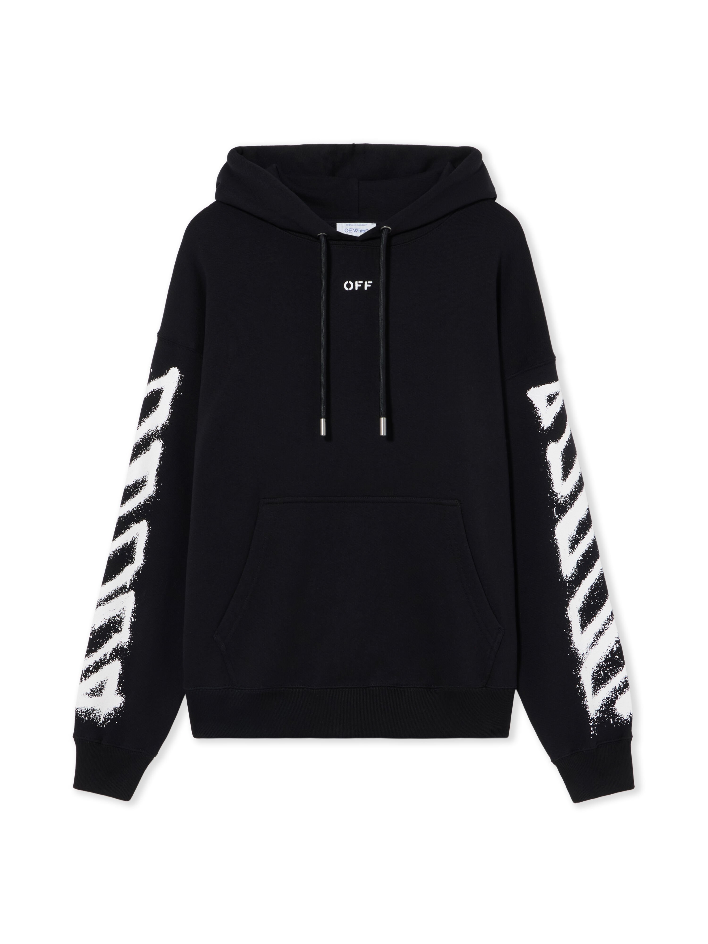 OFF WHITE Spray Can Arrow Skate Hoodie BLACK 44MBB085F5001