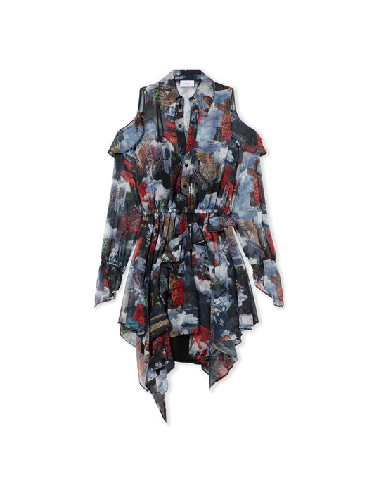 OFF WHITE World Paint Geo Romantic Dress MULTICOLOR-NO COLOR OWDB55LF25FAB001