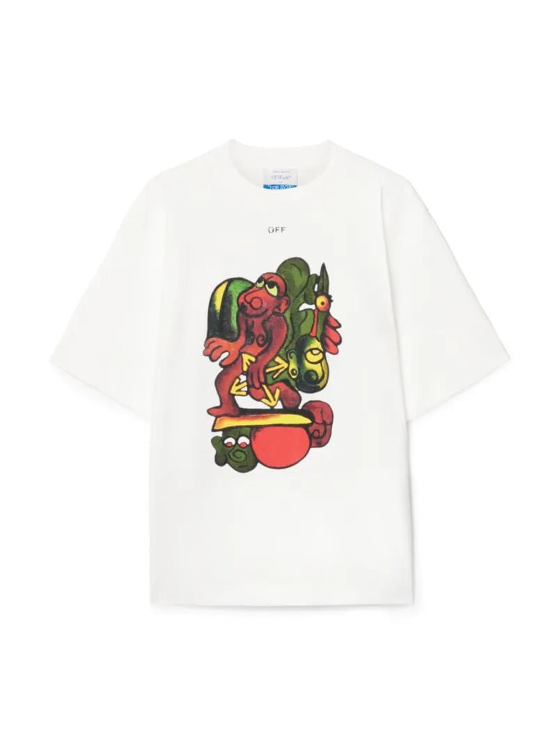 OFF WHITE Weißes Nana Arrow T-Shirt  OMAA120Z25JER002