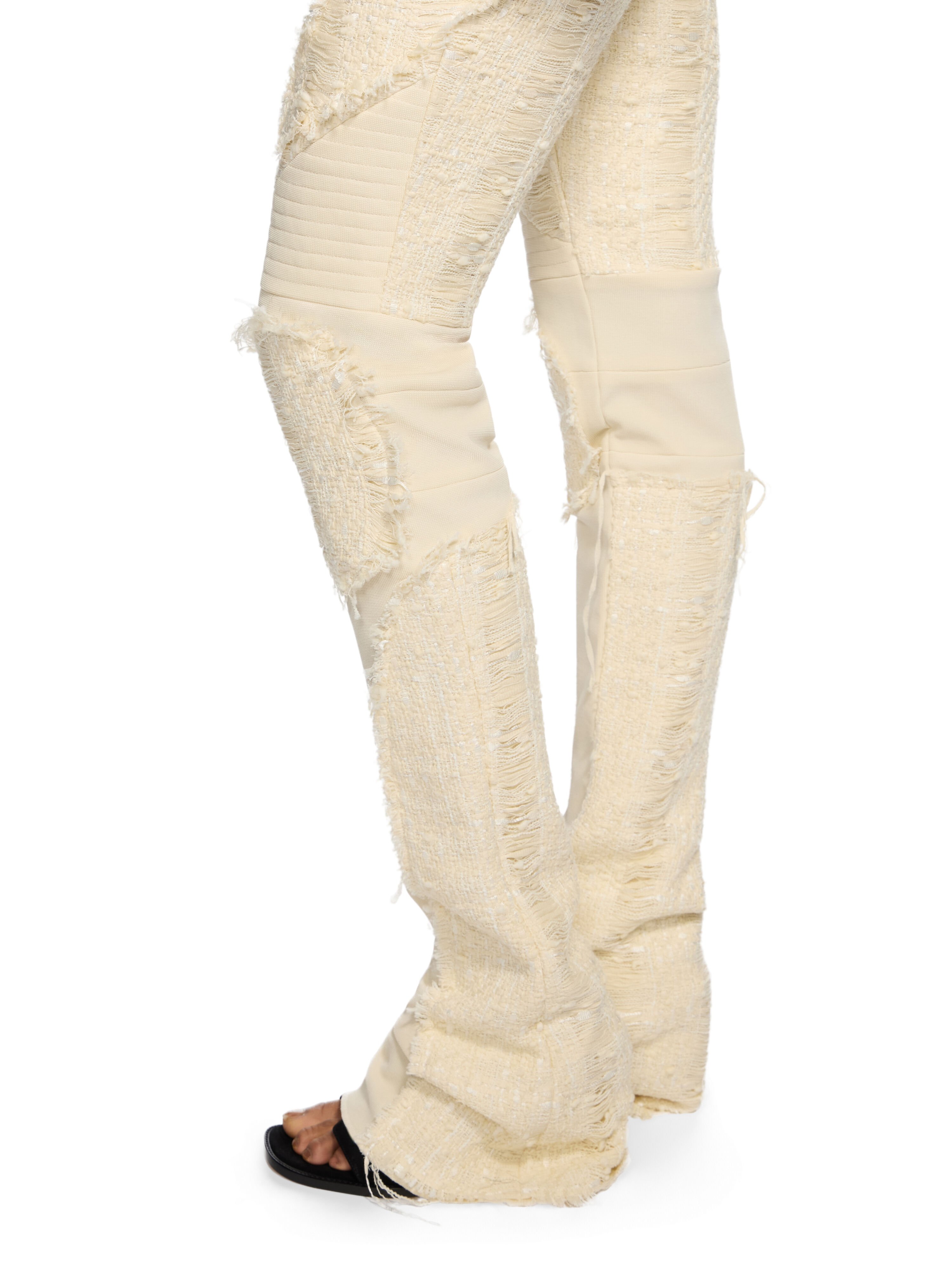 OFF WHITE Tweed Slim Pants WHITE - NO COLOR OWCA197W25FAB002