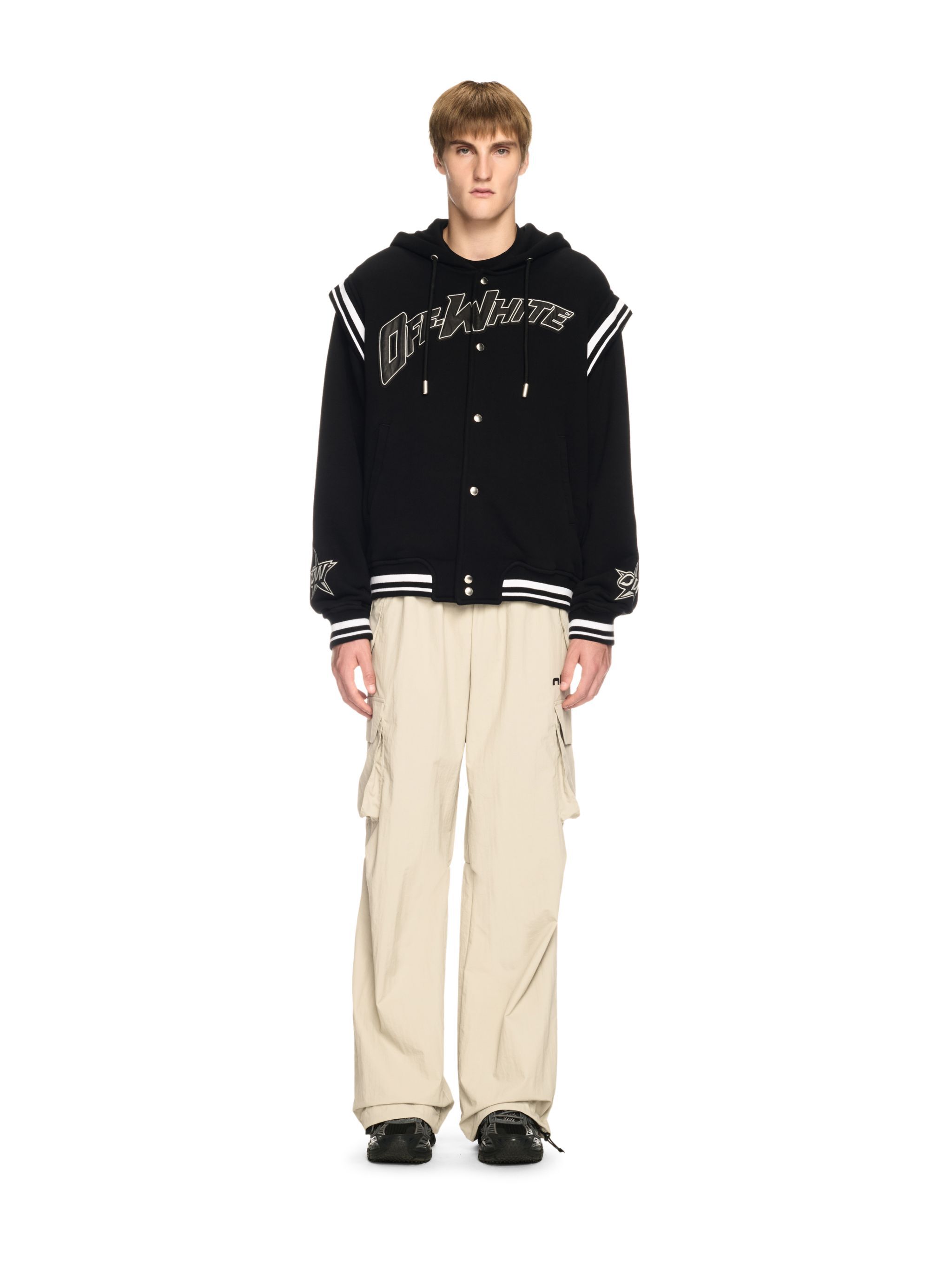 OFF WHITE Black Fleece 00 Varsity BLACK OMEK003S25JER002