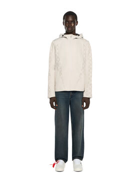 OFF WHITE Off Line Racing Windbreaker LIGHT GRAY 44MEB04IF26F002