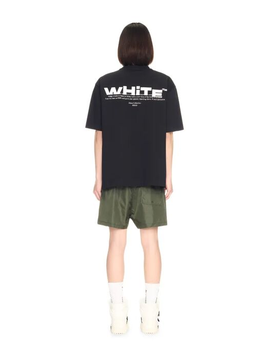 OFF WHITE Costume Da Bagno Verde Con Logo Off VERDE OMFD014S25FAB005