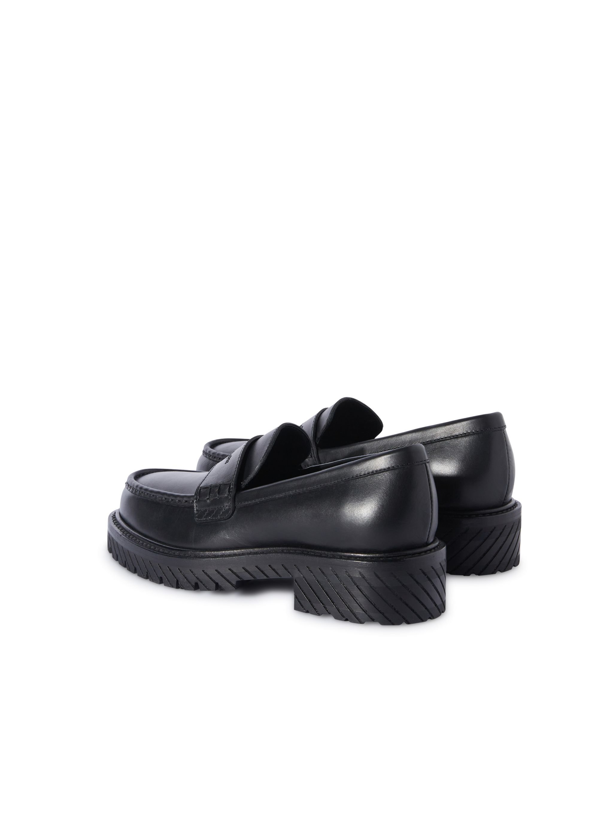 OFF WHITE Black Combat Loafer BLACK OWIG004C99LEA002