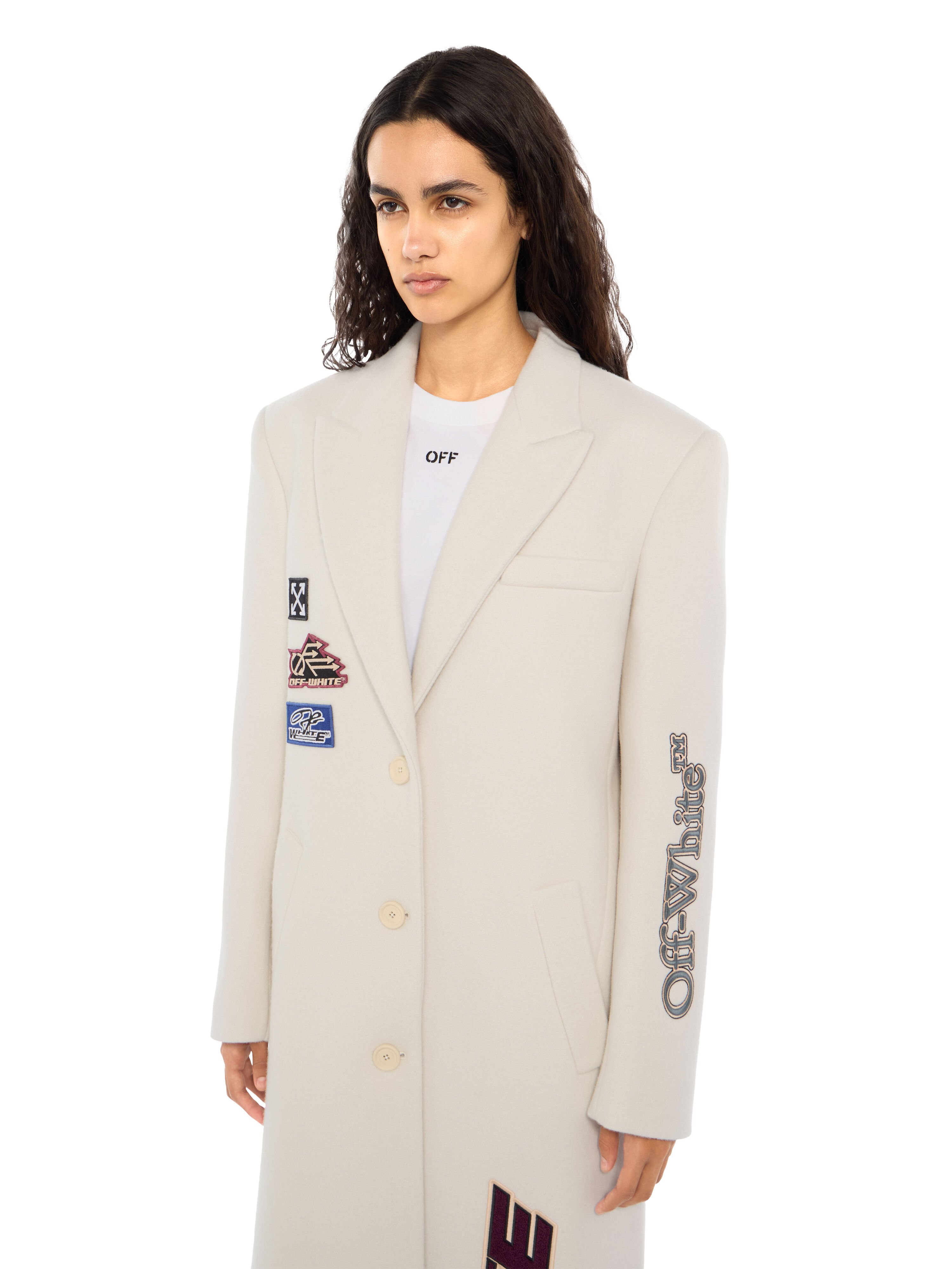 Racing Long Coat OFF WHITE Racing Long Coat Egret Hawthorn Rose 2FG00472T