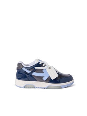 OFF WHITE Out Of Office Sneakers GREY MELANGE - LIGHT BLUE OMIA189F25LEA00A
