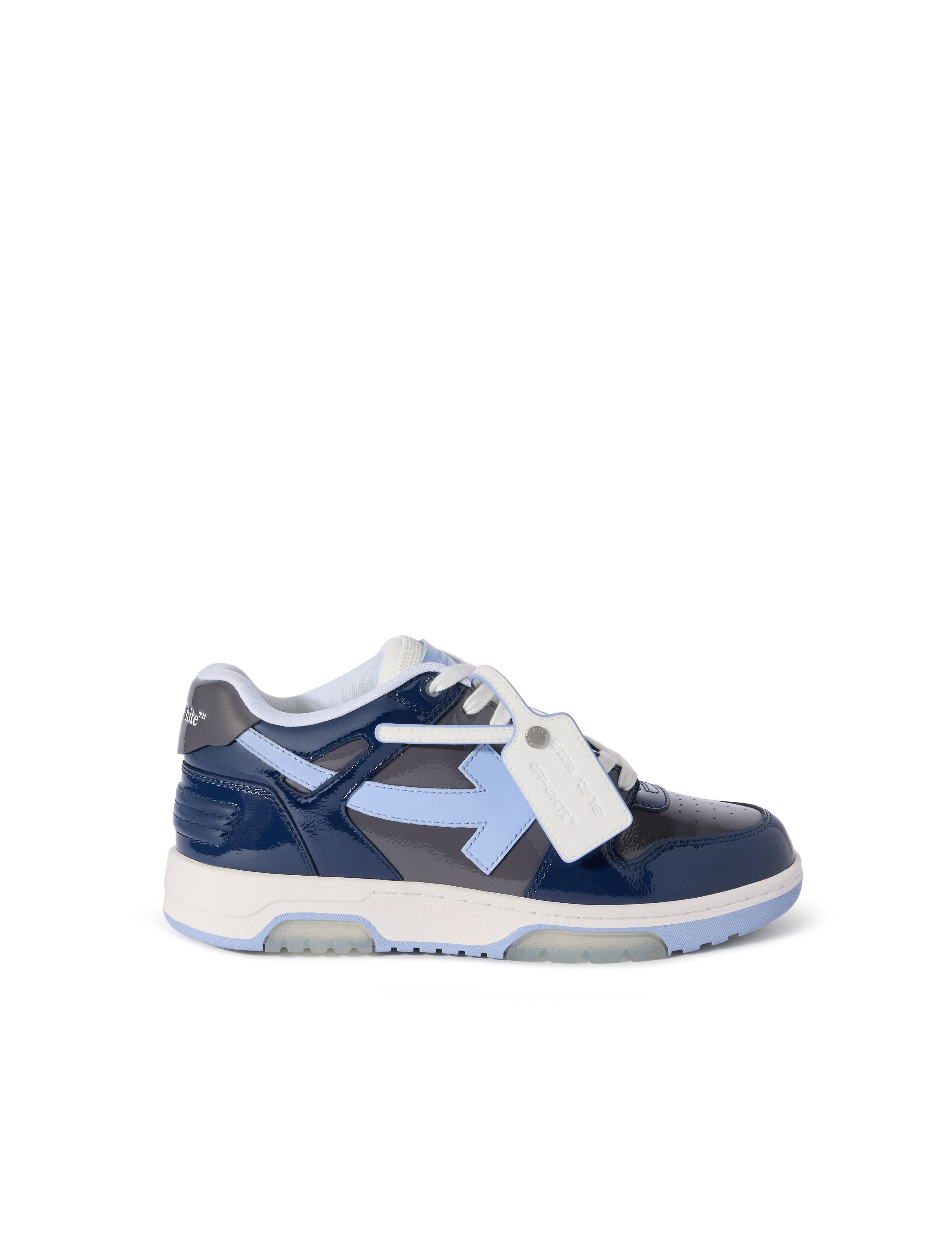 OFF WHITE Out Of Office Sneakers GREY MELANGE - LIGHT BLUE OMIA189F25LEA00A