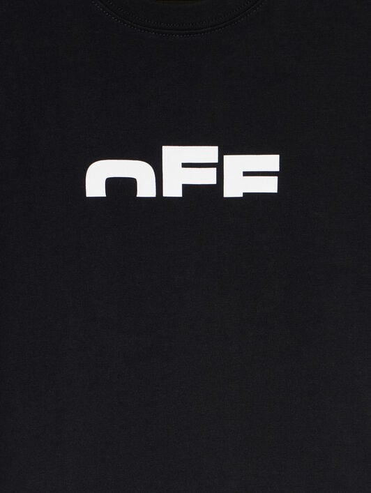 Type Logo Logo T-Shirt OFF WHITE Type Logo Logo T-Shirt BLACK - WHITE OBAA002F25JER002