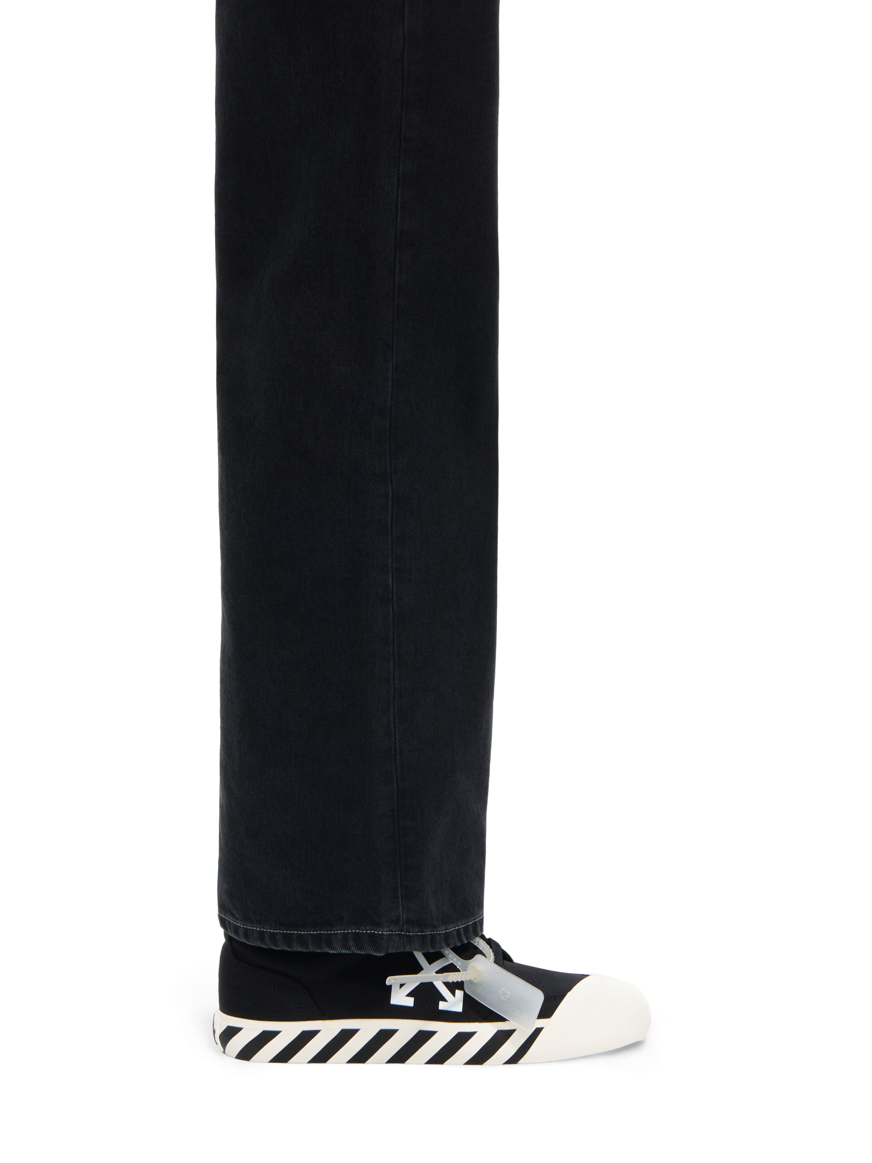 OFF WHITE Vulcanized Undercut Sneakers BLACK/WHITE OMIA2APC99FAB001