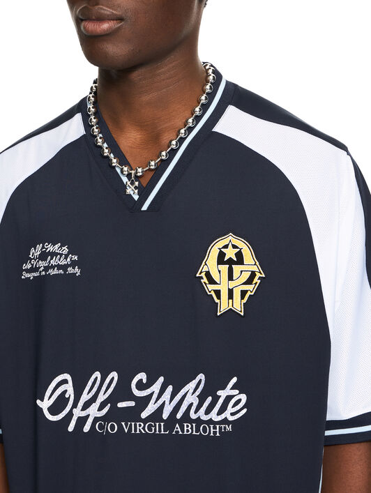 OFF WHITE Royal Team Soccer T-shirt NIGHT SKY 44MAD013S26J002