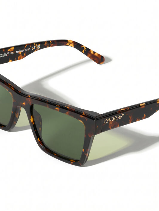 Virginia Green Lens Sunglasses OFF WHITE Virginia Green Lens Sunglasses SHINY HAVANA OW1037605553