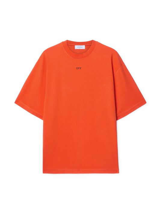 OFF WHITE Oranges Vibe T-Shirt Mit Pfeil ORANGE OMAA120S25JER00F