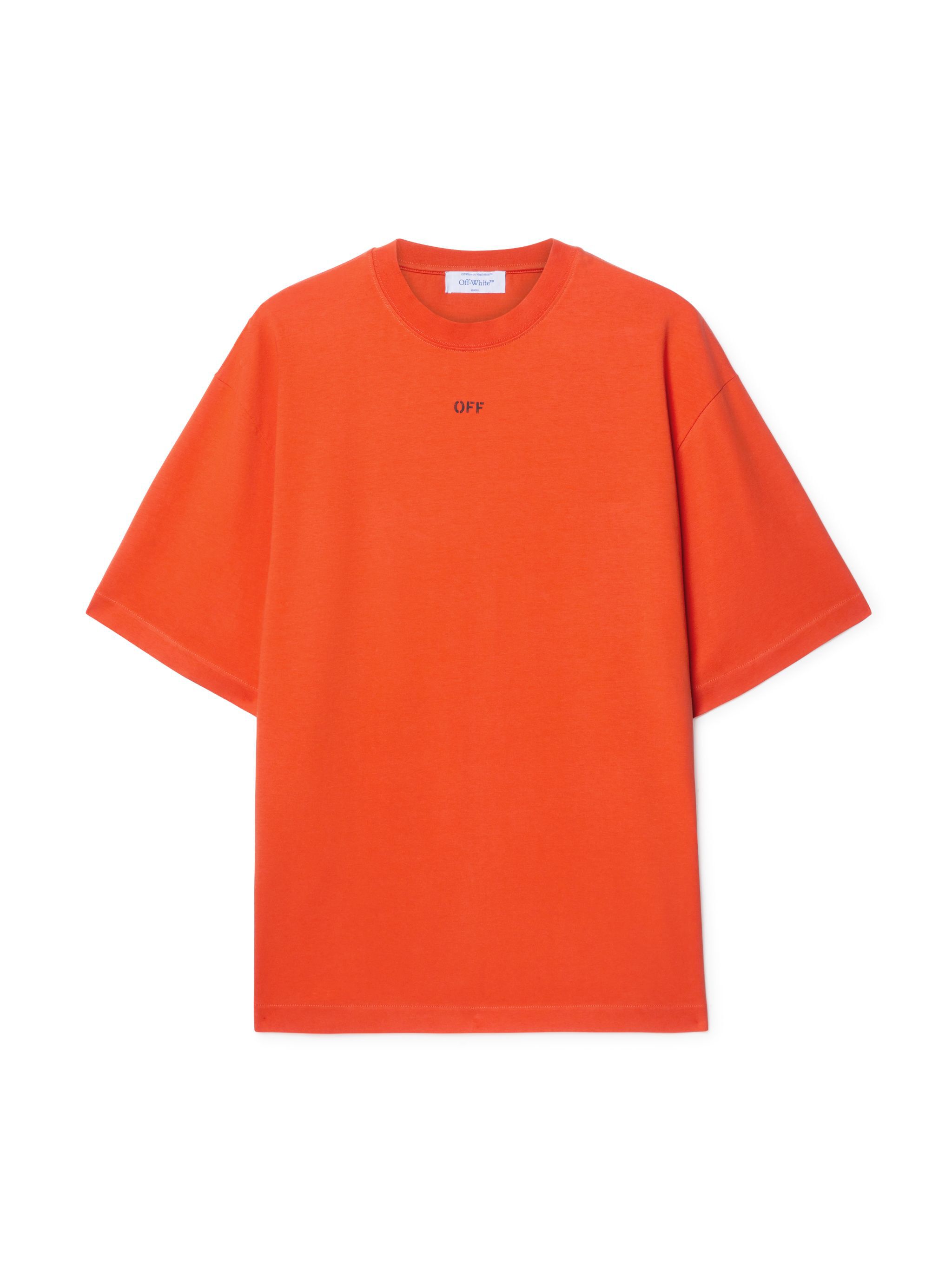 OFF WHITE Oranges Vibe T-Shirt Mit Pfeil ORANGE OMAA120S25JER00F